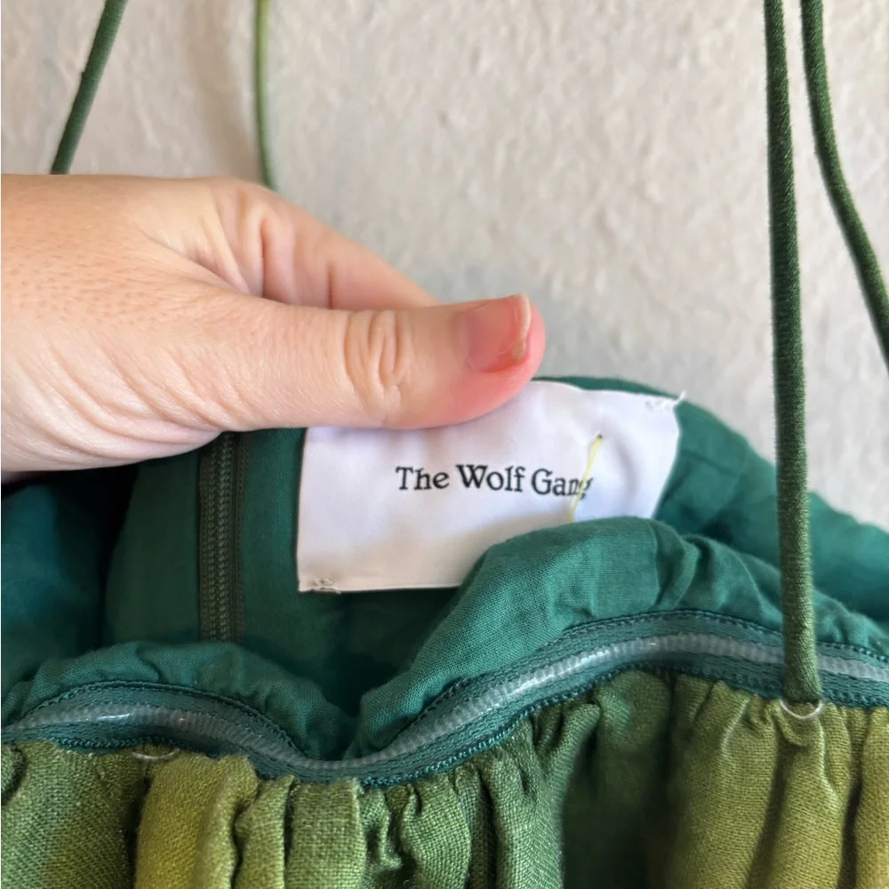 The Wolf Gang Strapless Green and Pink Dress - Picture 5 of 11